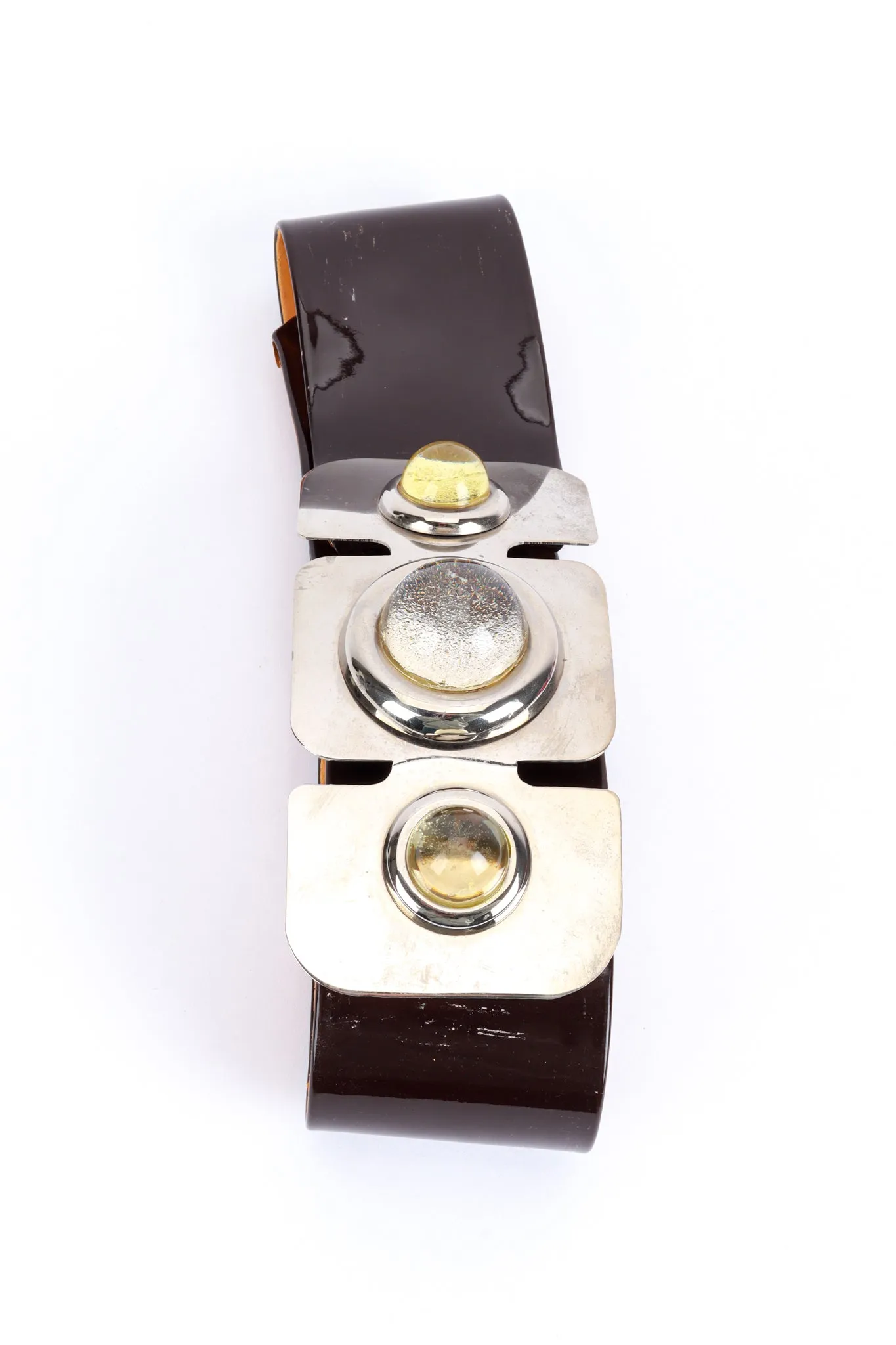 Space Age Sculptural Buckle Belt