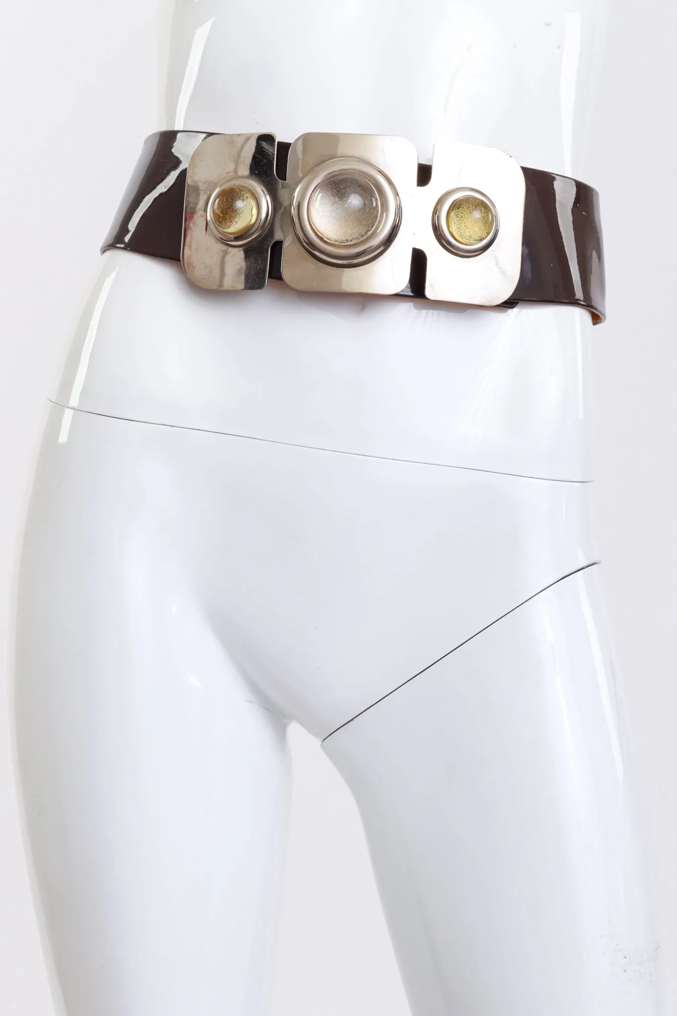 Space Age Sculptural Buckle Belt