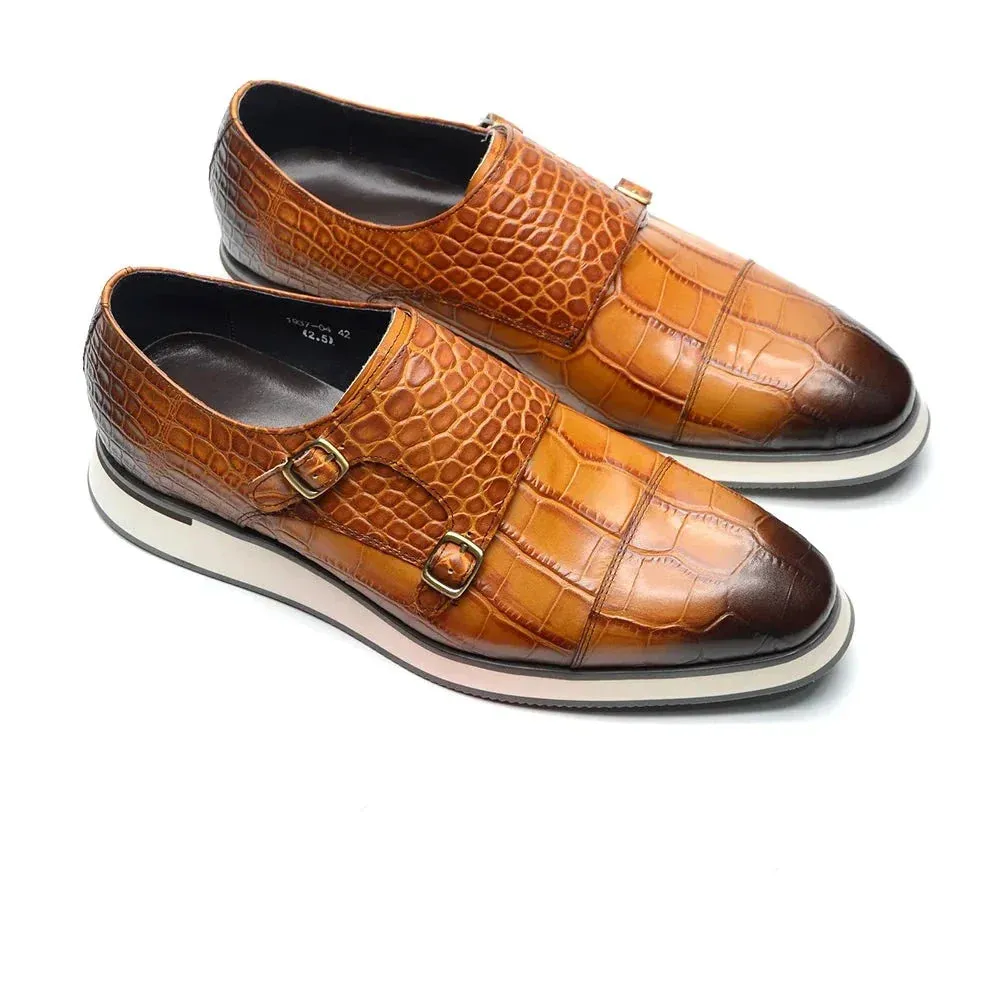 Strap Shoe Kore Double Buckle Embossed Skywalk TNV - No. 12