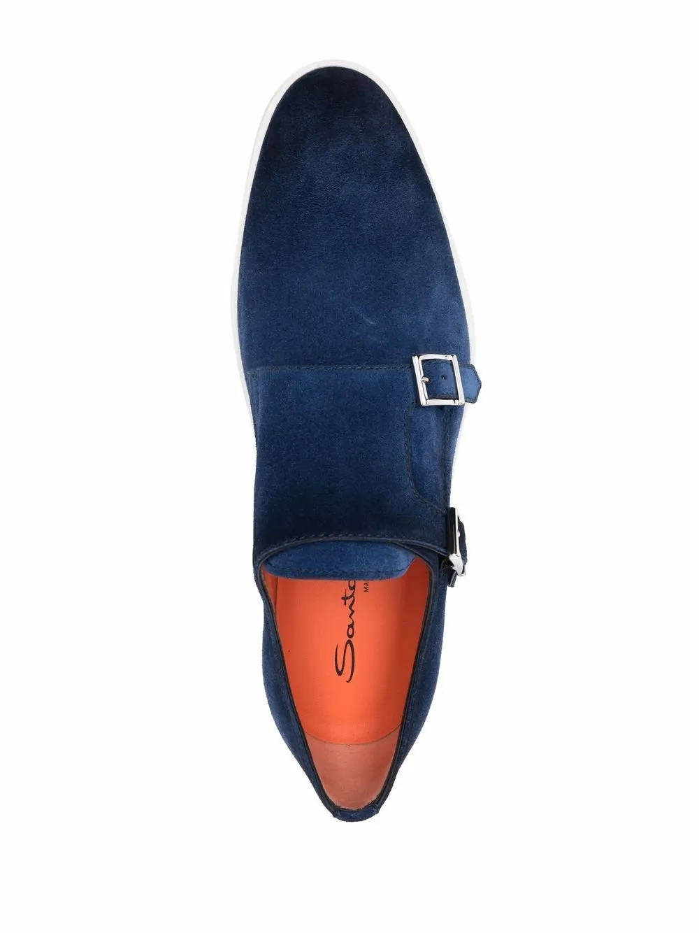 Suede Double-Buckle Shoes