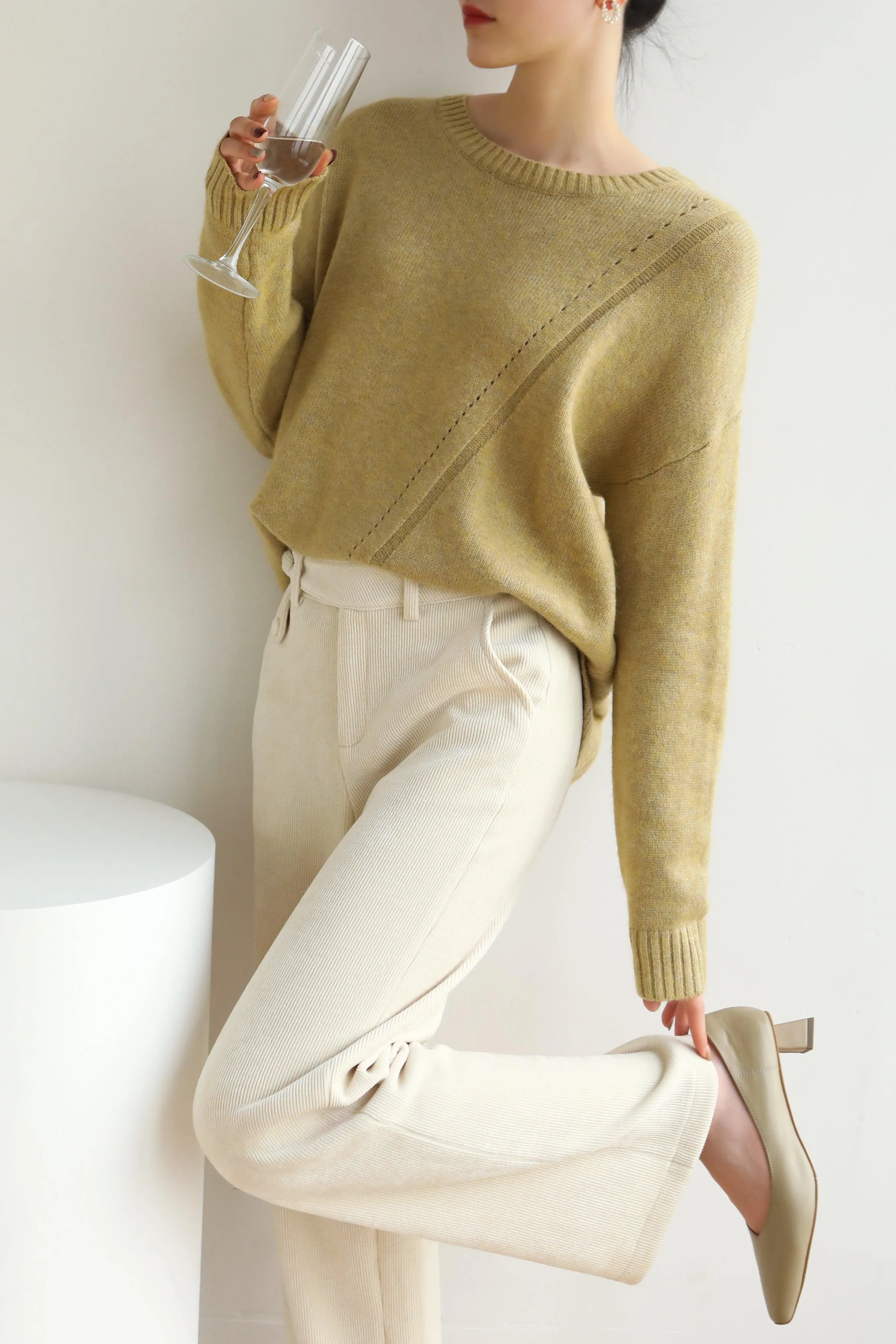Sylvie Leather Pumps - Beige