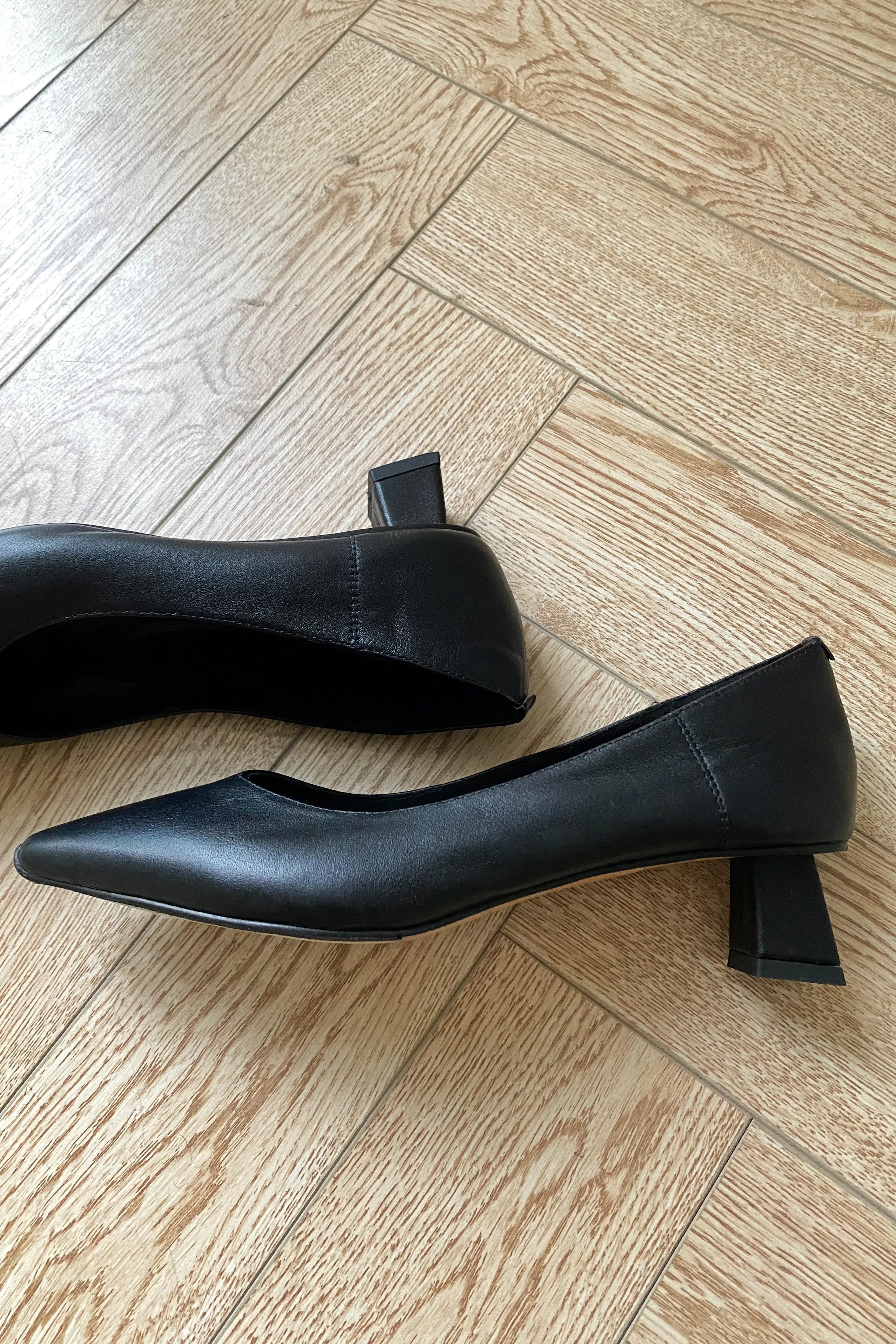Sylvie Leather Pumps - Black