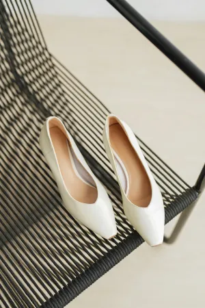 Sylvie Leather Pumps - White