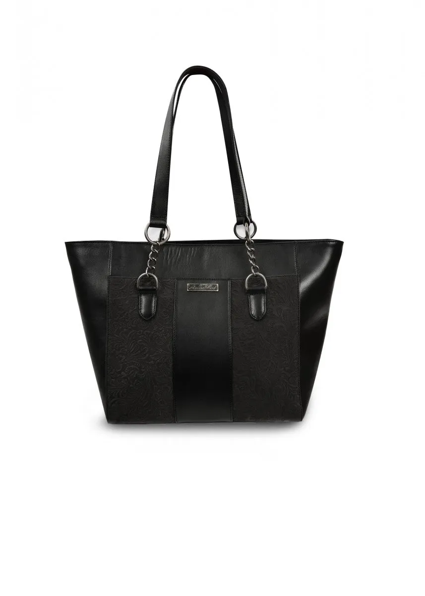 T1S2903TOT Thomas Cook Roseanna Embossed Tote Black
