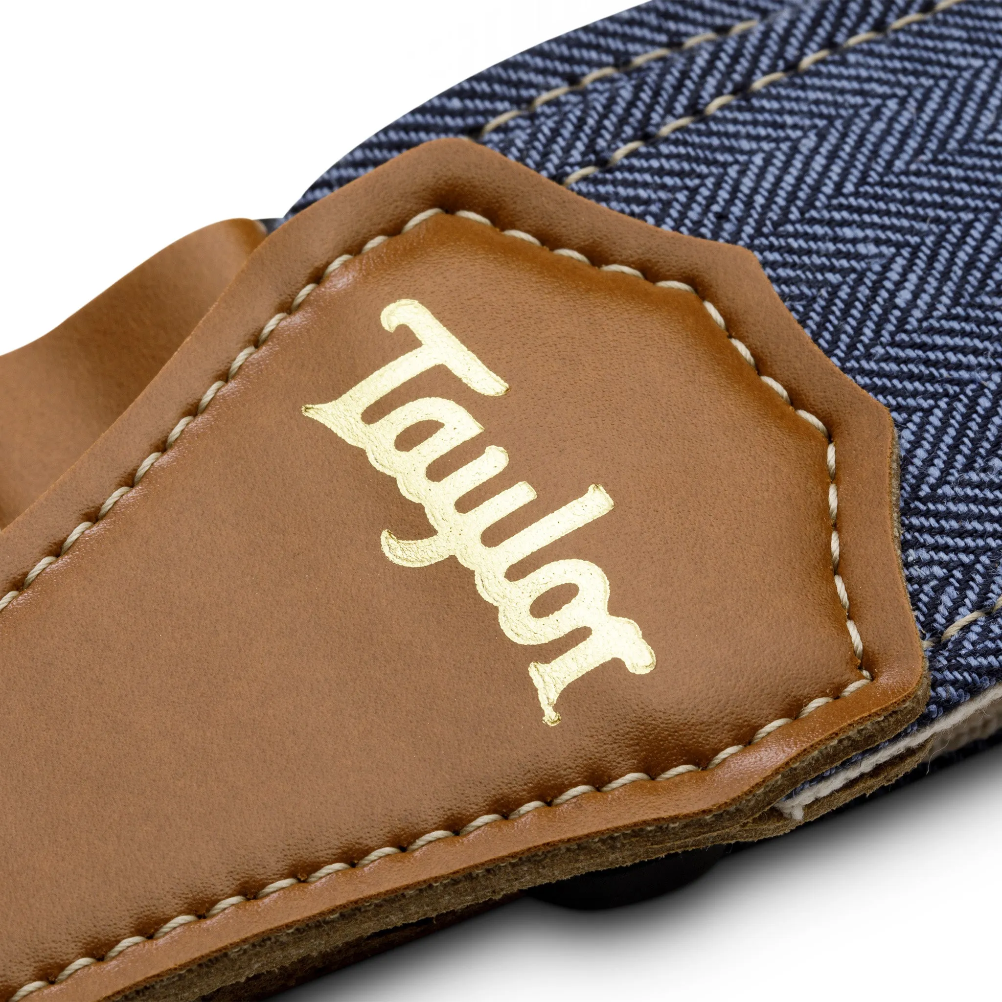 Taylor 2" Vegan Herringbone Hemp Cotton Guitar Strap, Blue