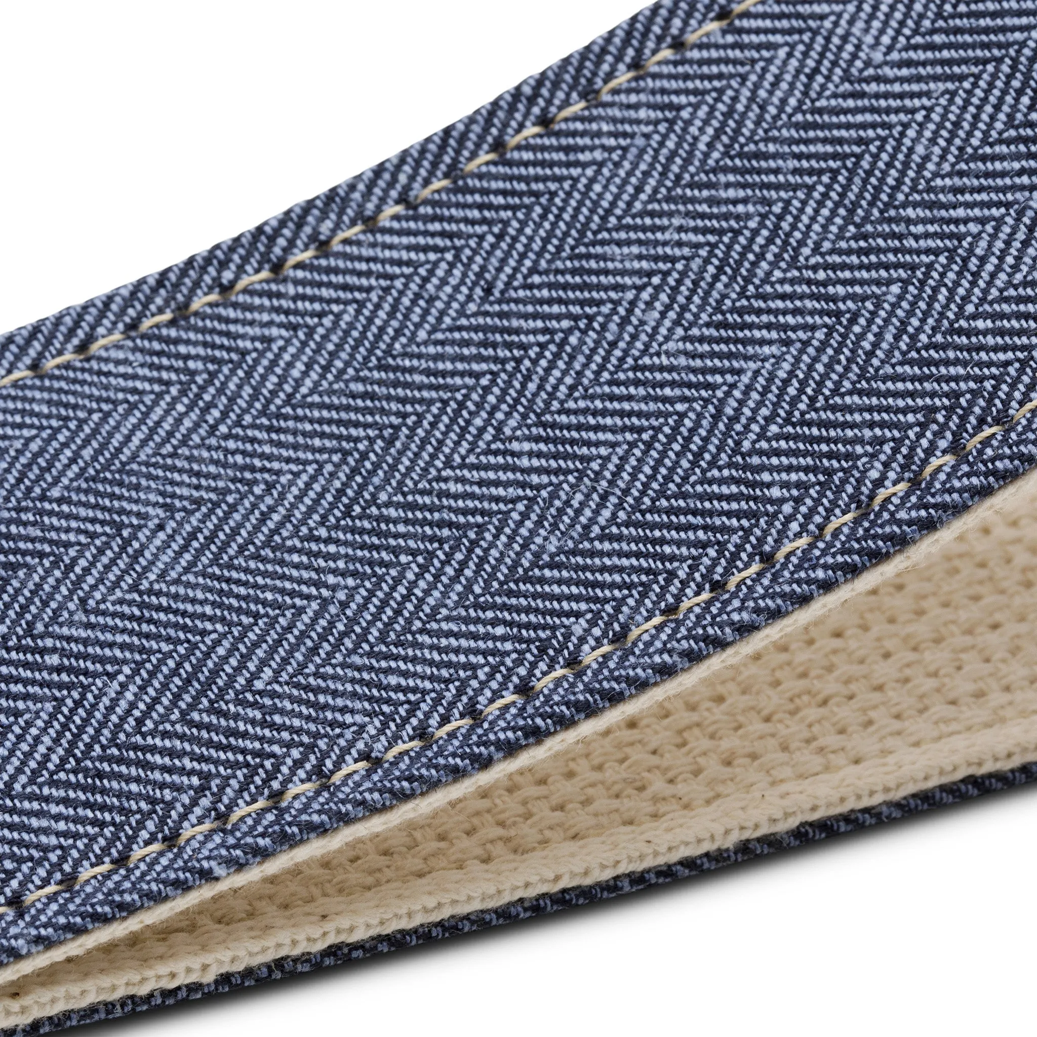 Taylor 2" Vegan Herringbone Hemp Cotton Guitar Strap, Blue