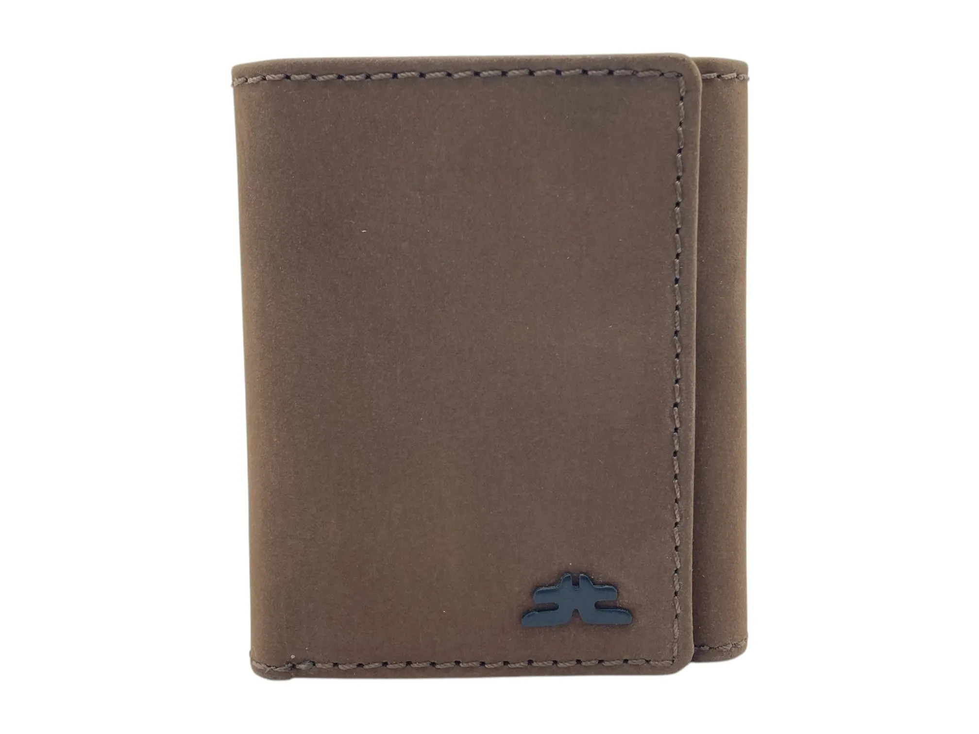 Trifold Wallet RFID Slim Wallets 10 Card Double Stitch # 1159 [Button]
