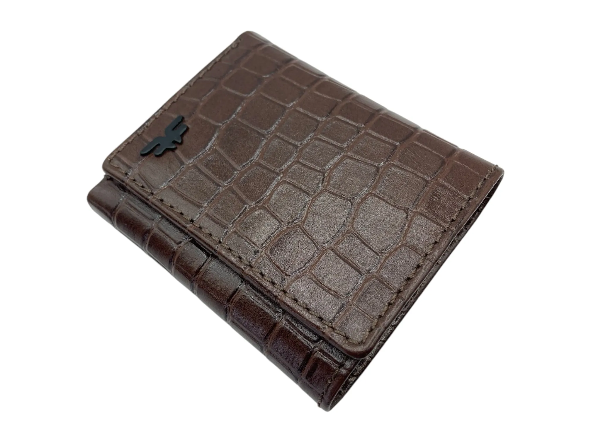 Trifold Wallet RFID Slim Wallets 10 Card Double Stitch # 1159 [Button]