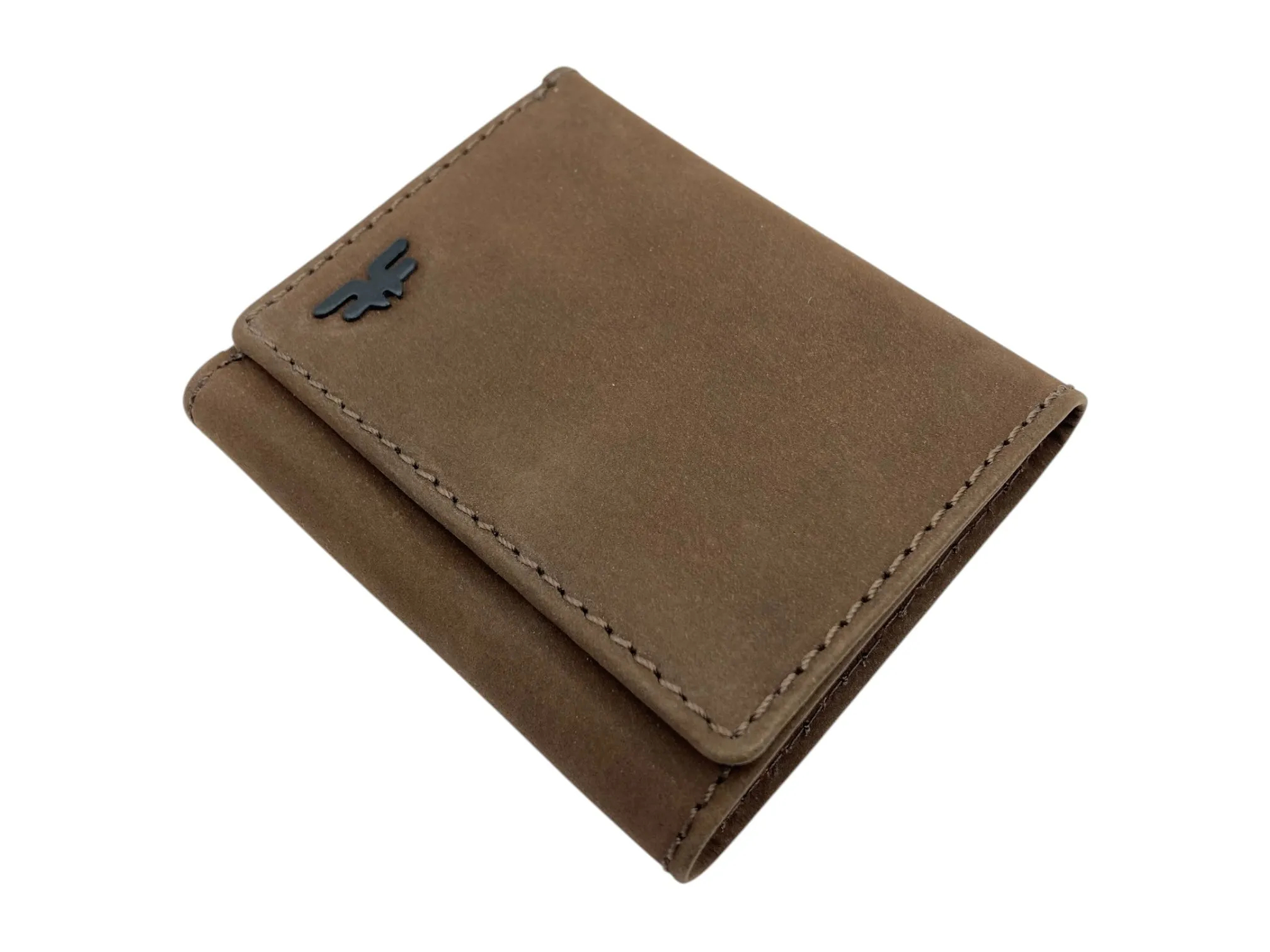 Trifold Wallet RFID Slim Wallets 10 Card Double Stitch # 1159 [Button]