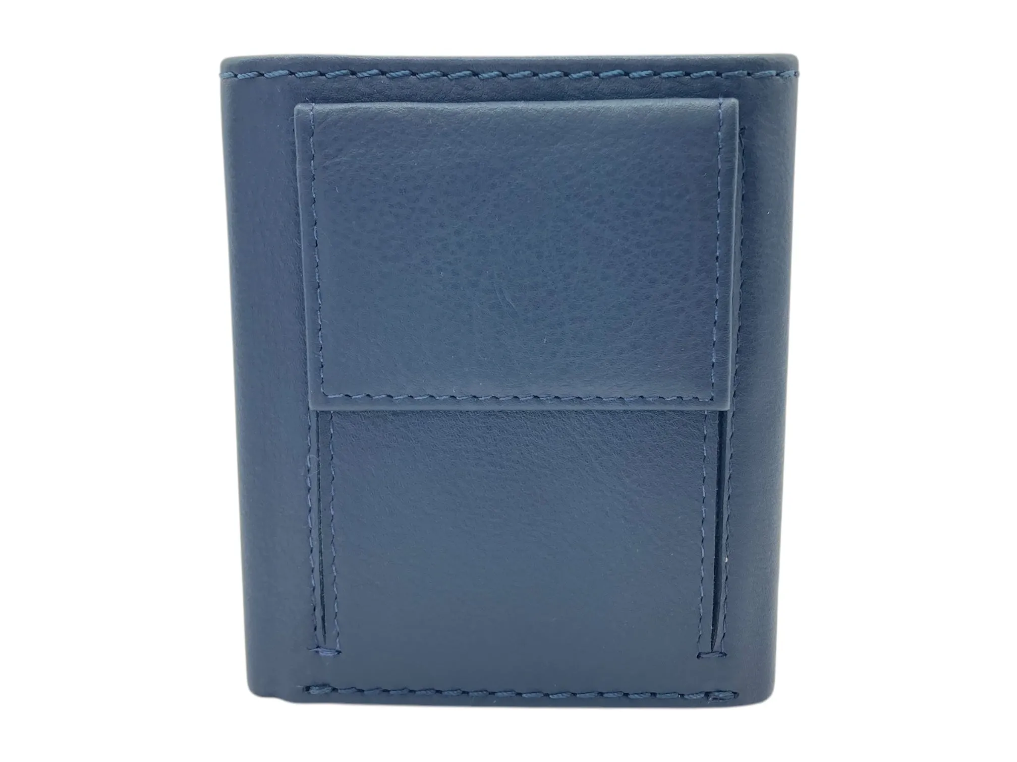 Trifold Wallet RFID Slim Wallets 10 Card Double Stitch # 1159 [Button]