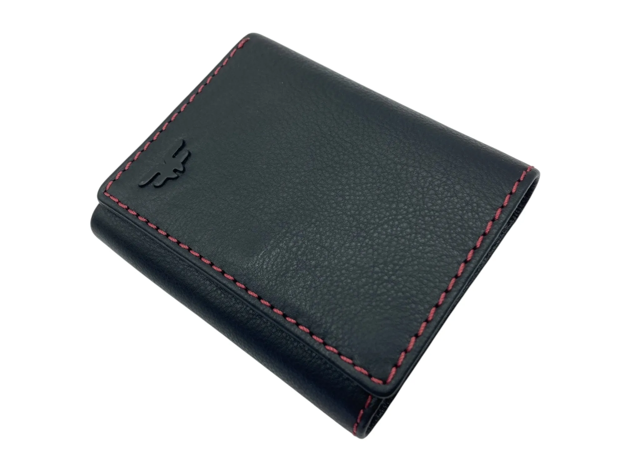 Trifold Wallet RFID Slim Wallets 10 Card Double Stitch # 1159 [Button]