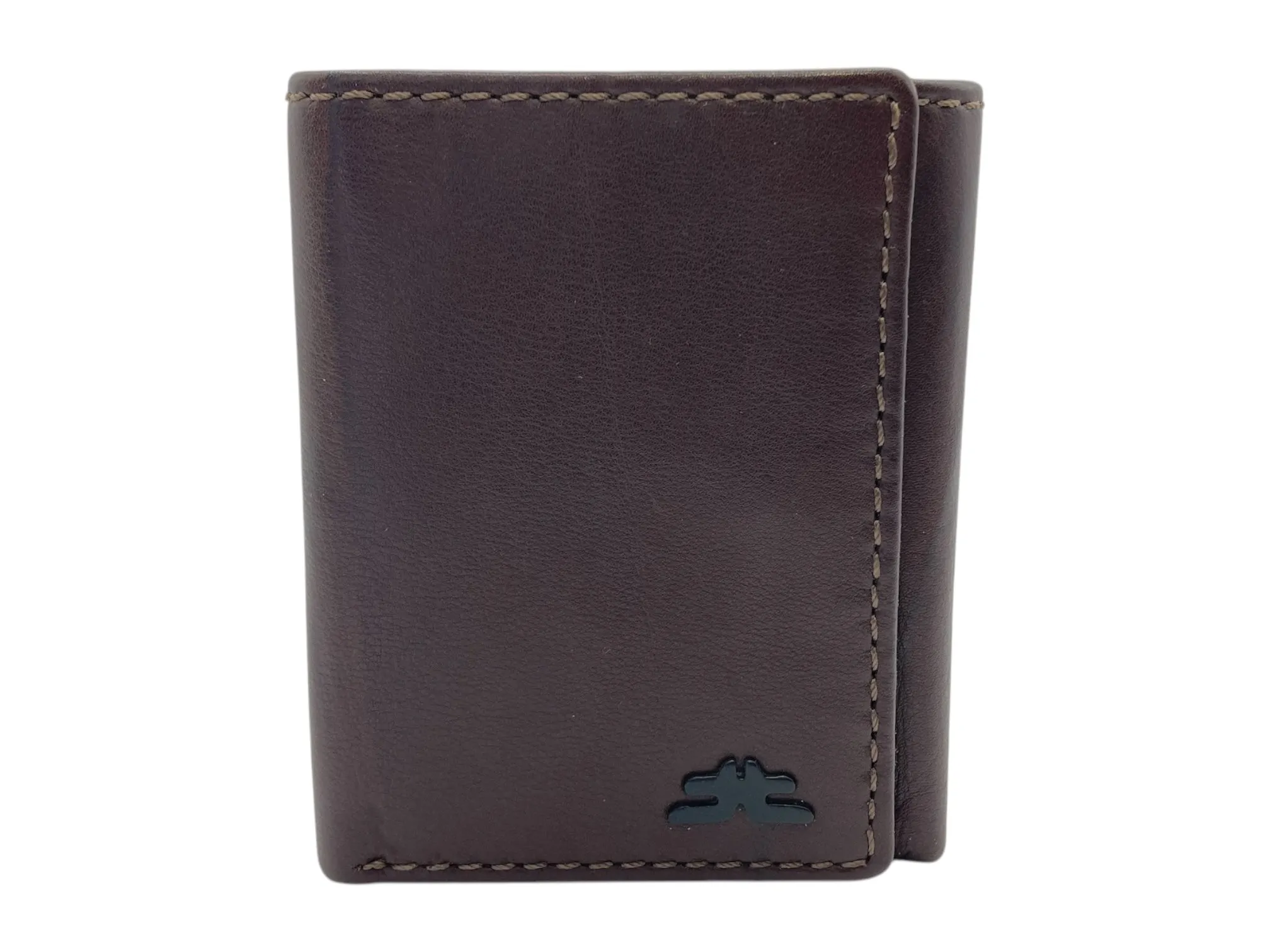 Trifold Wallet RFID Slim Wallets 10 Card Double Stitch # 1159 [Button]