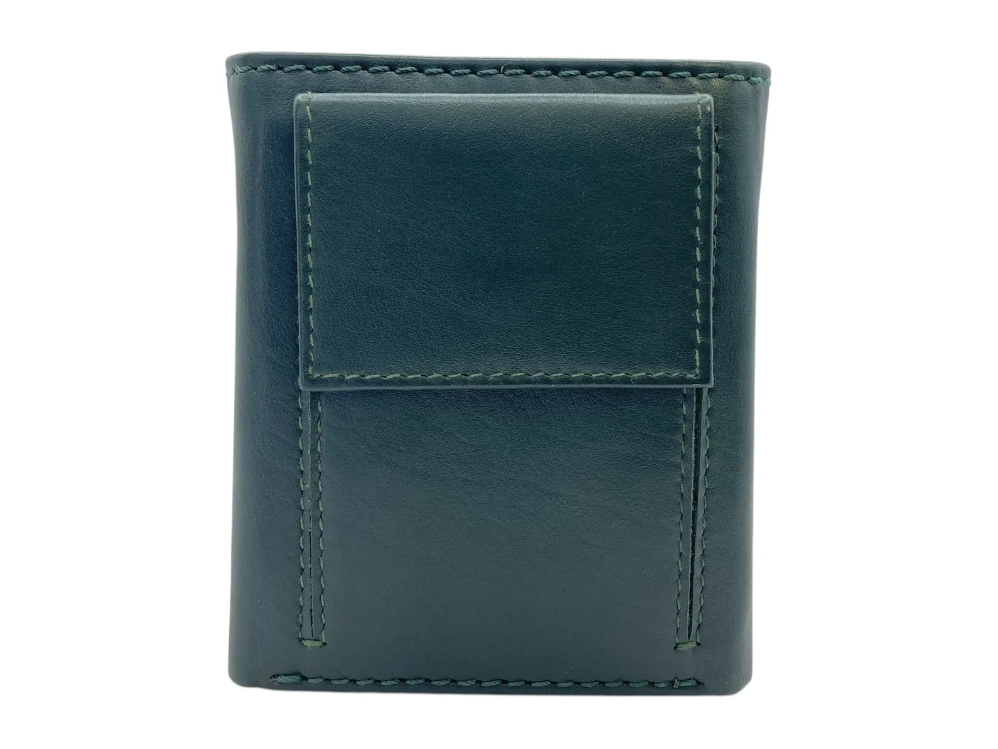 Trifold Wallet RFID Slim Wallets 10 Card Double Stitch # 1159 [Button]
