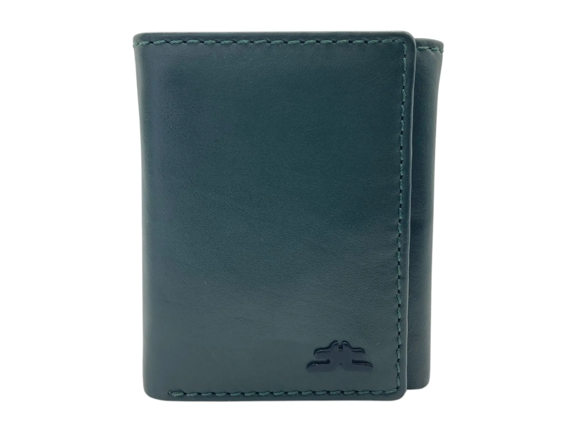 Trifold Wallet RFID Slim Wallets 10 Card Double Stitch # 1159 [Button]