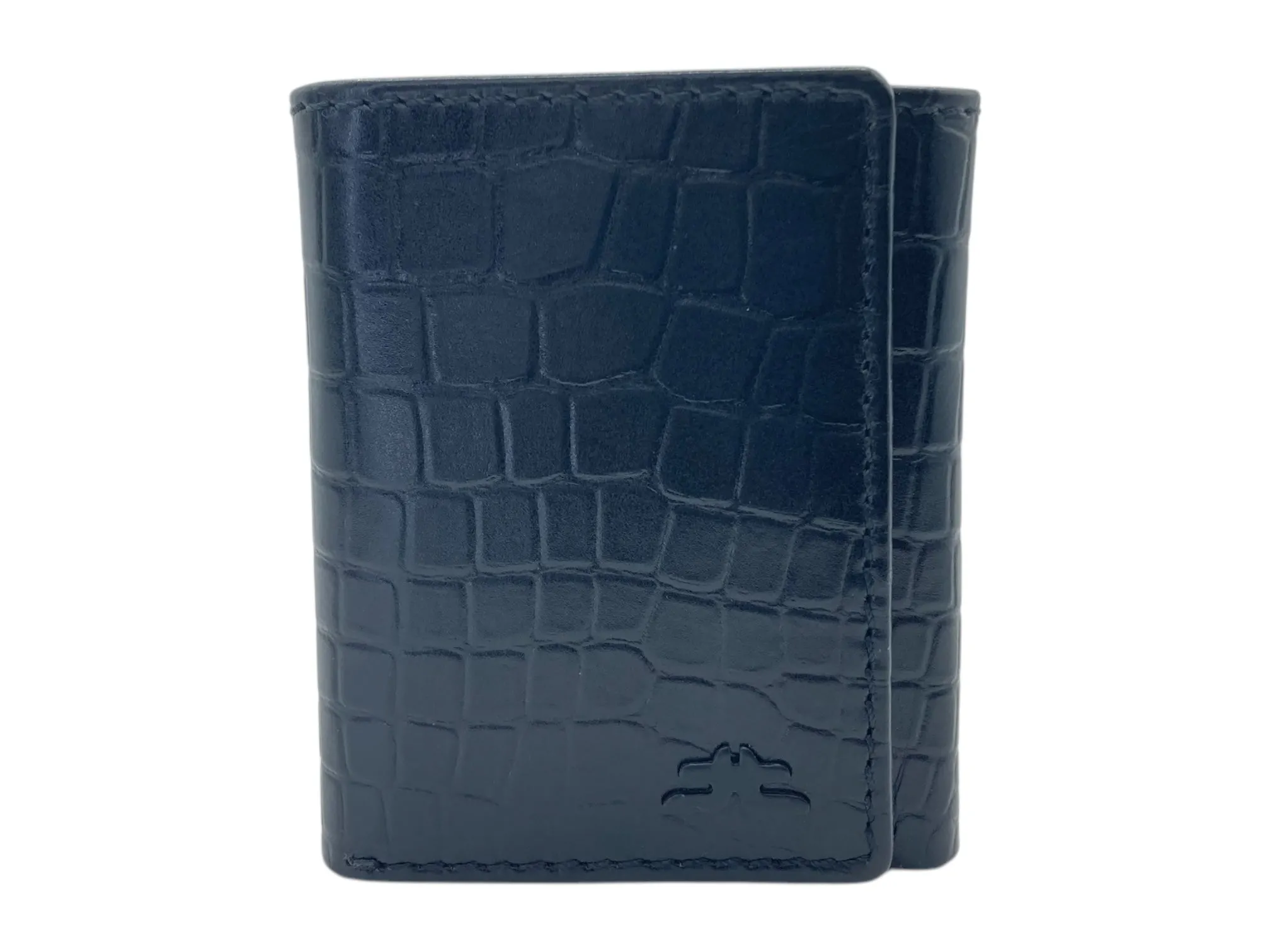Trifold Wallet RFID Slim Wallets 10 Card Double Stitch # 1159 [Button]