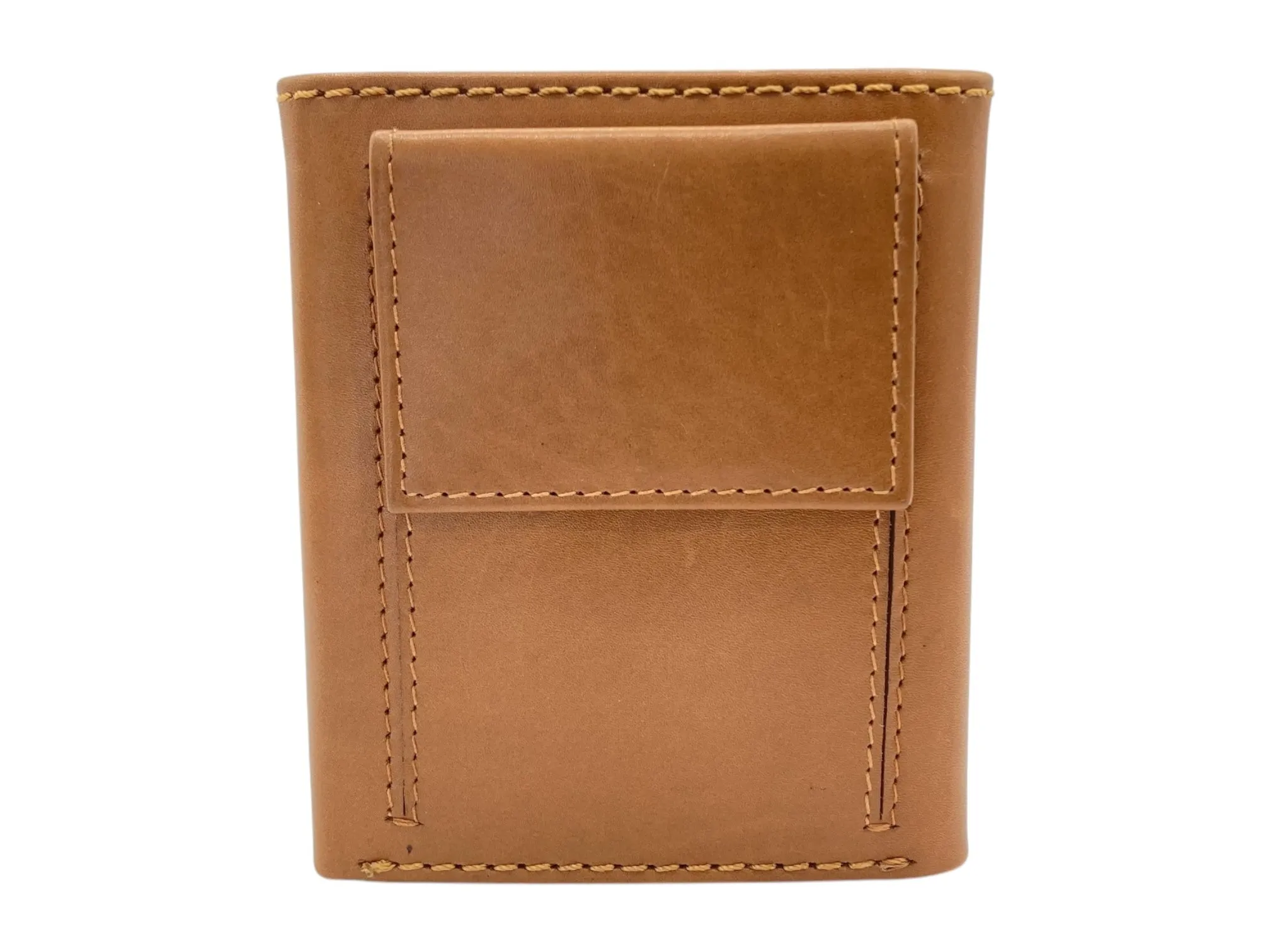Trifold Wallet RFID Slim Wallets 10 Card Double Stitch # 1159 [Button]