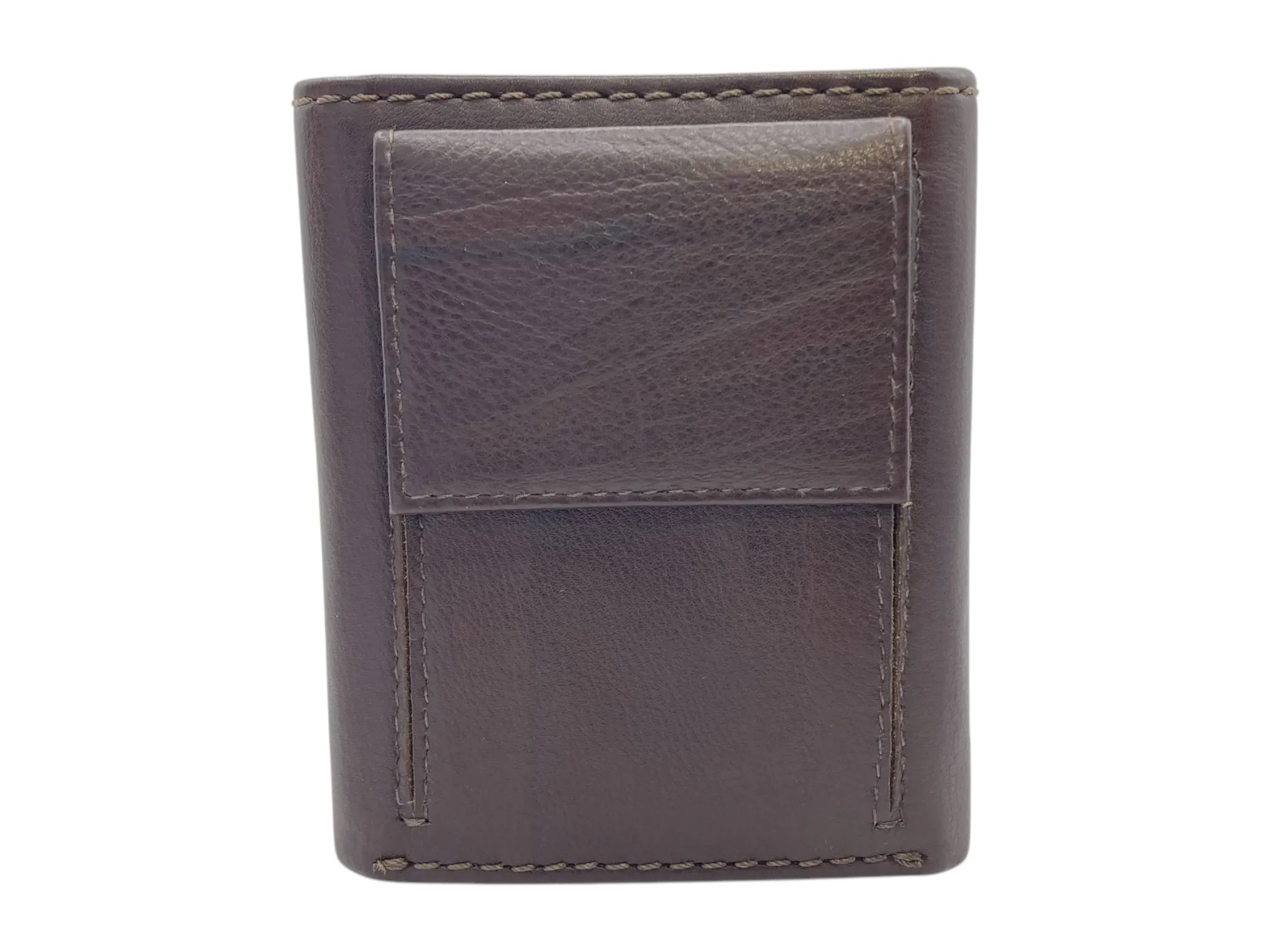 Trifold Wallet RFID Slim Wallets 10 Card Double Stitch # 1159 [Button]