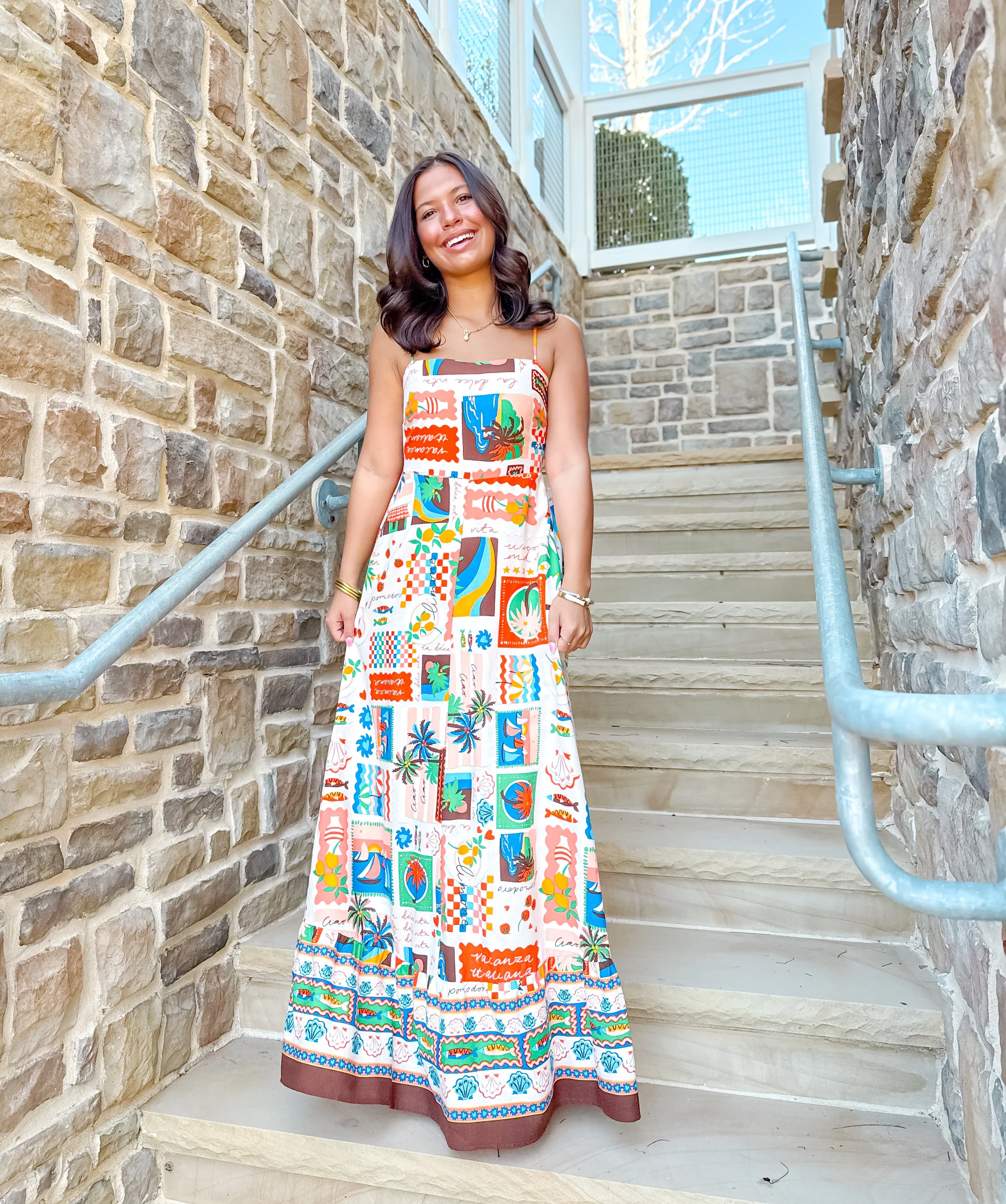 Vacay Vibe Smocked Maxi Dress