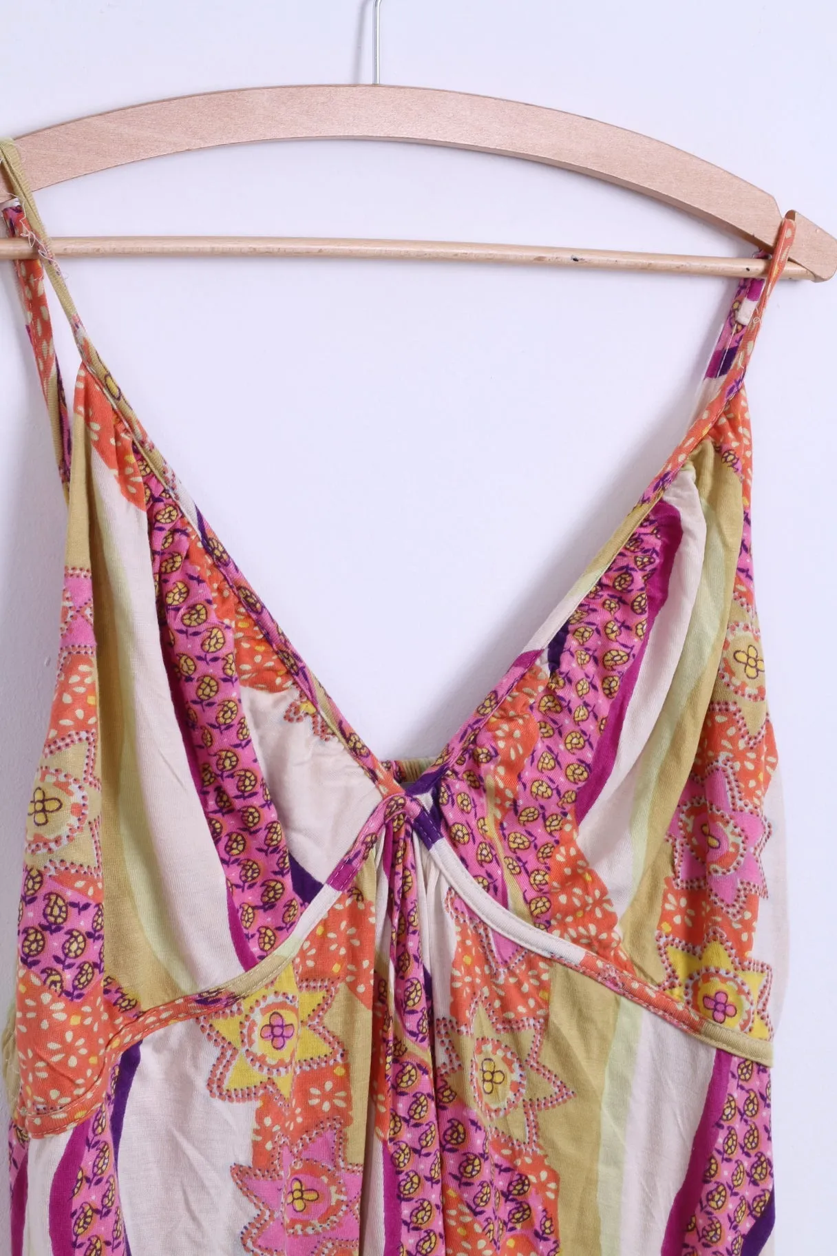 VILA Womens L Dress Summer Floral Viscose Multi Colors