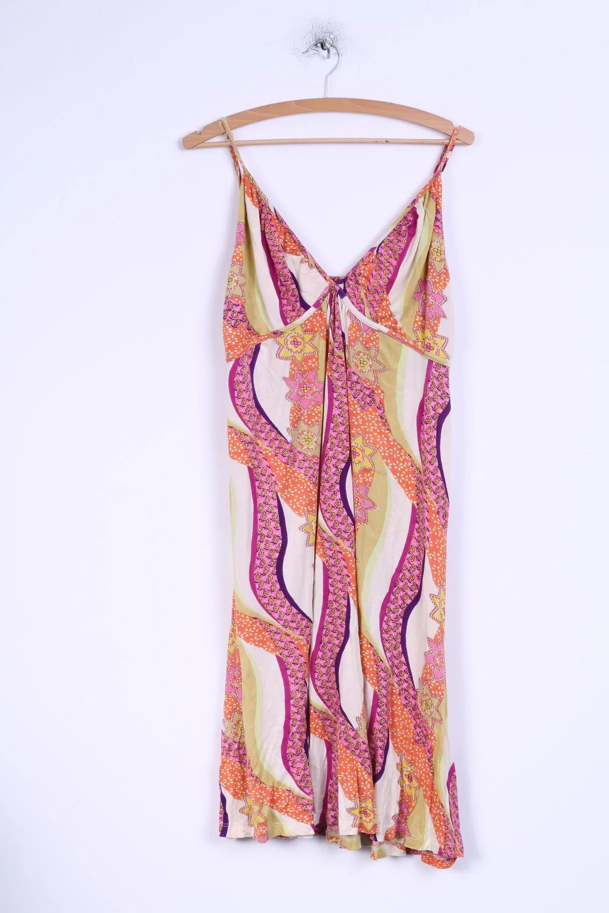VILA Womens L Dress Summer Floral Viscose Multi Colors