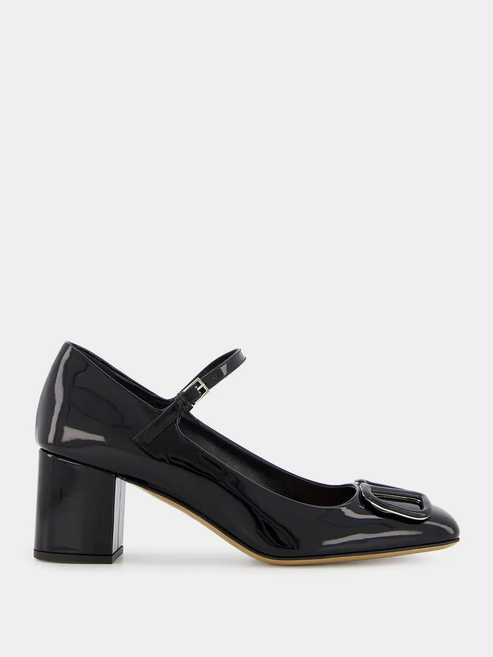 VLogo 60mm Mary Jane Leather Pumps
