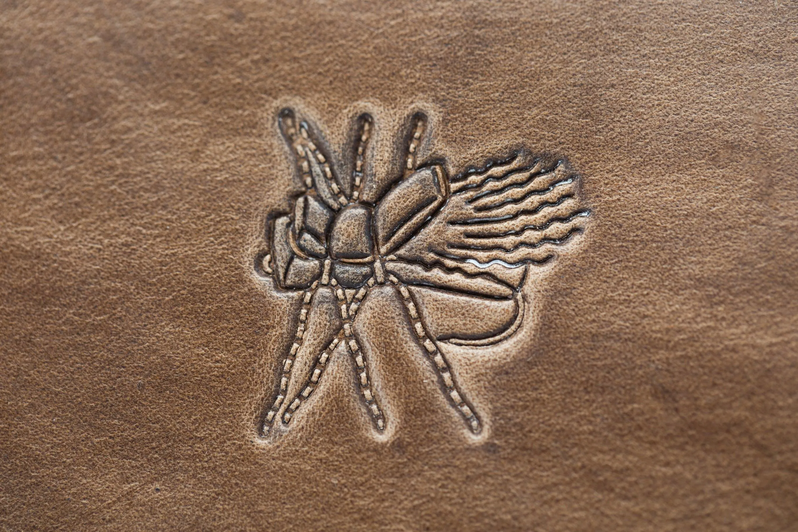 Wholesale Fly-Stamped Leather Coaster Set