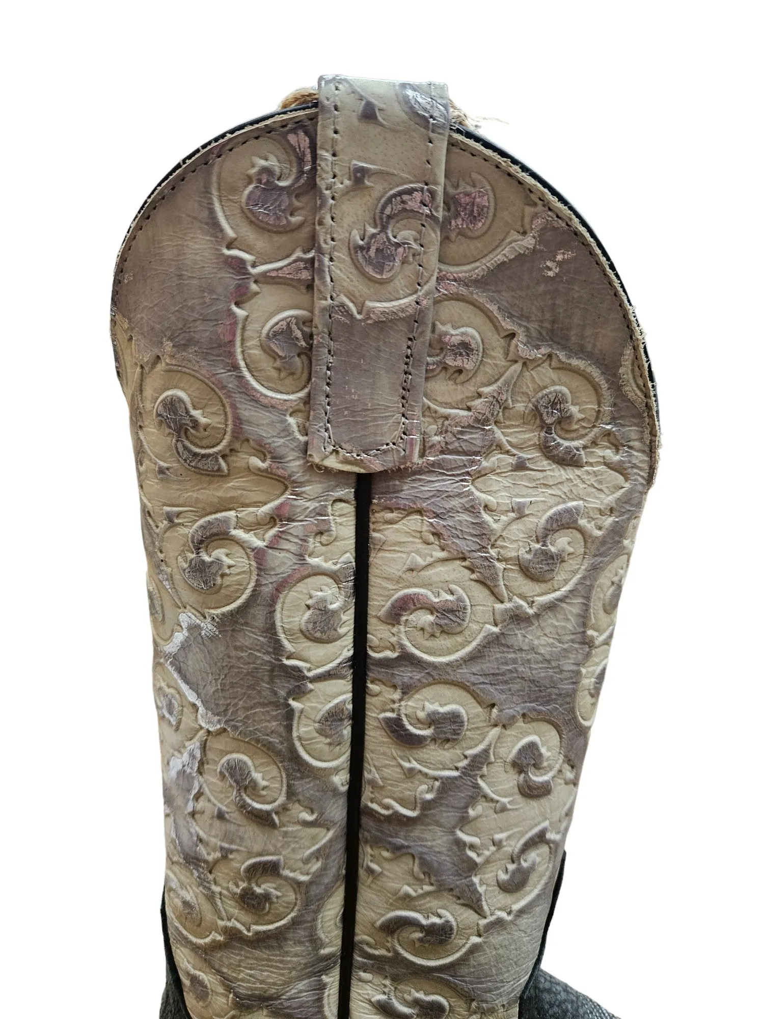 Women’s Embossed Leather Boots 338857