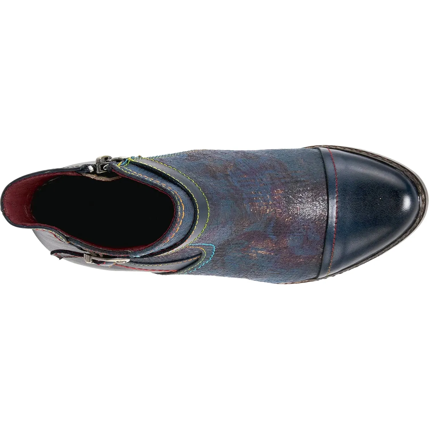 Women's L'Artiste by Spring Step Captivate Navy Multi Leather