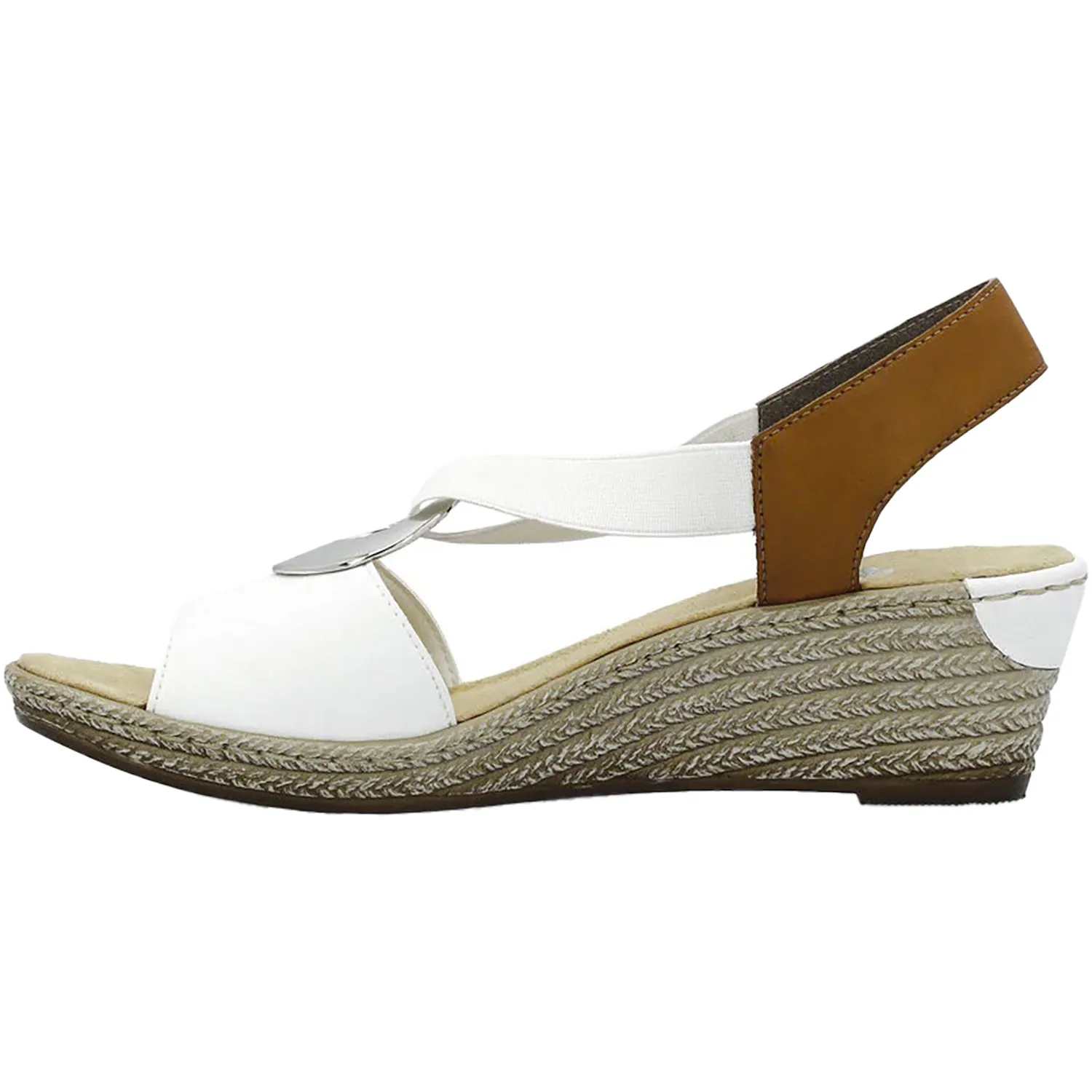 Women's Rieker 624H6-81 Fanni Weiss/Cayenne Alabama/Eagle Synthetic