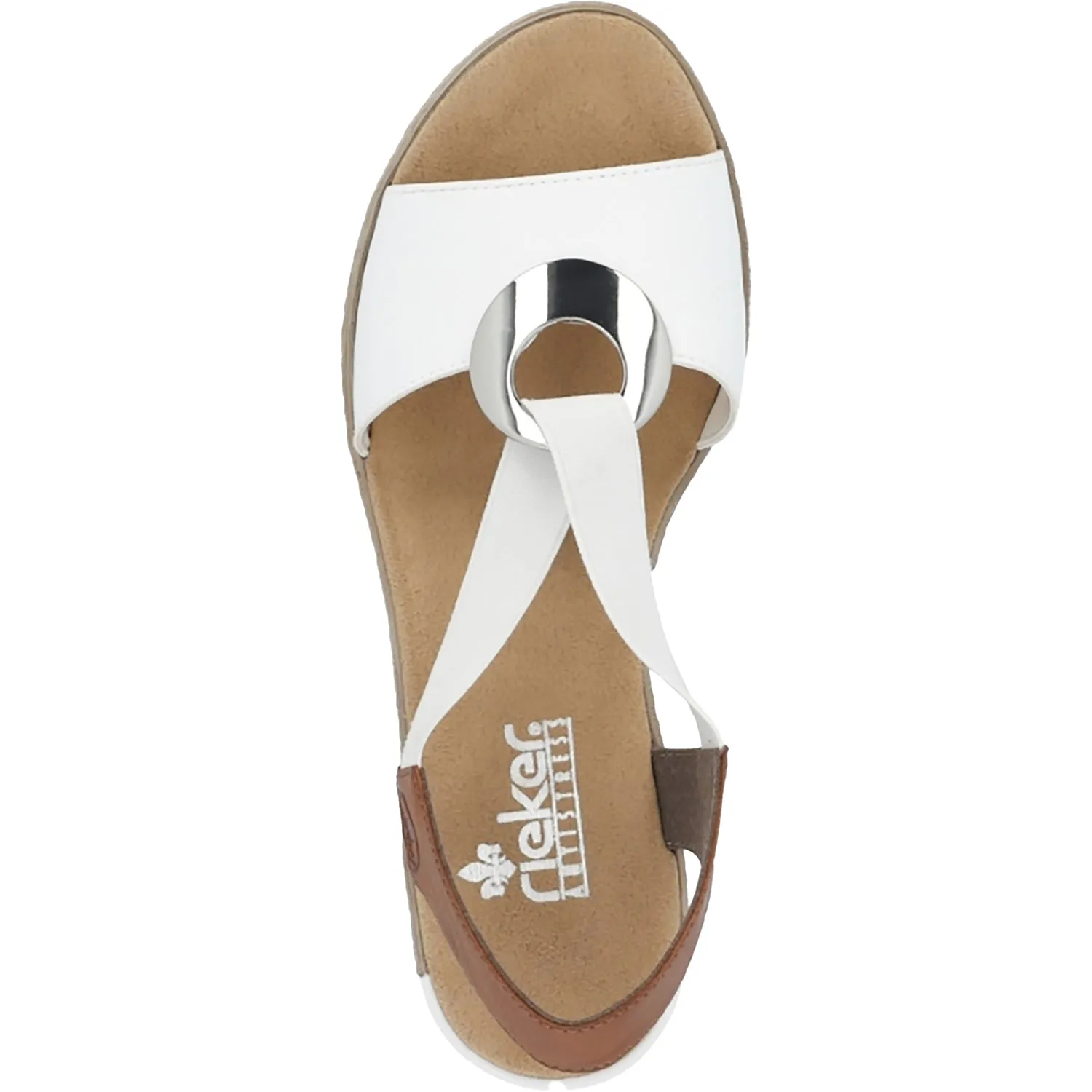 Women's Rieker 624H6-81 Fanni Weiss/Cayenne Alabama/Eagle Synthetic