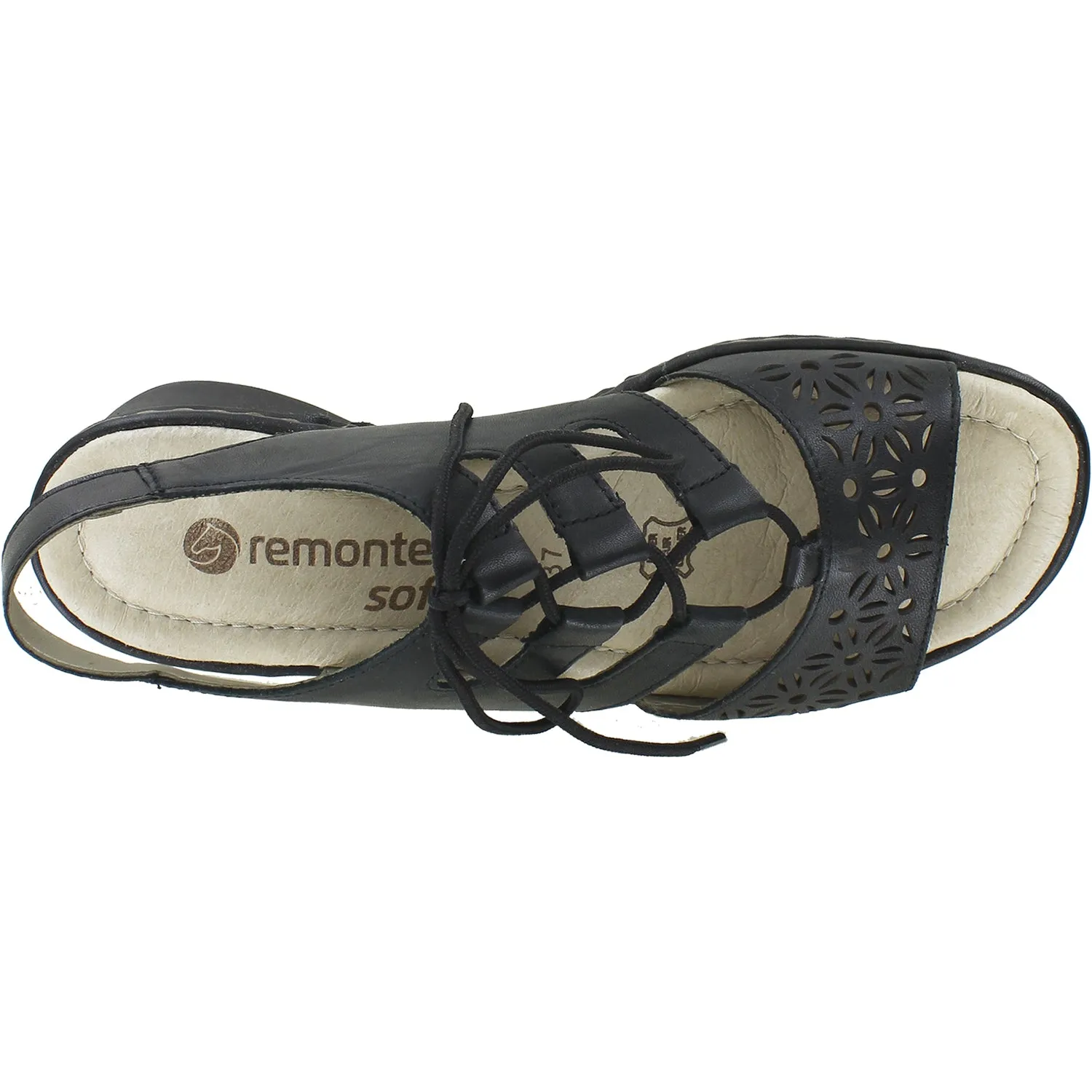 Women's Rieker D2758-01 Reanne 58 Black Leather