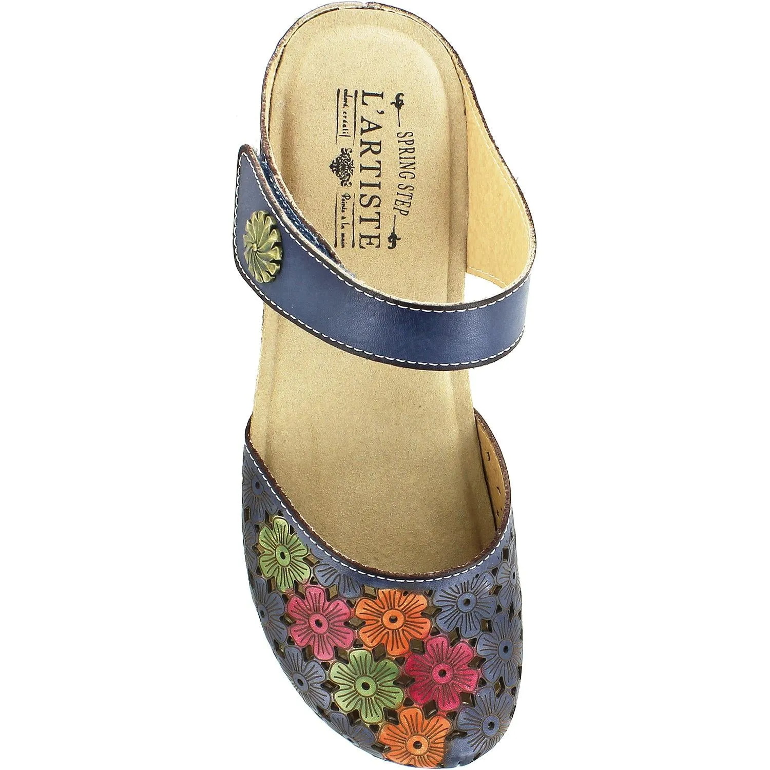 Women's Spring Step Spikey Blue Multi Leather