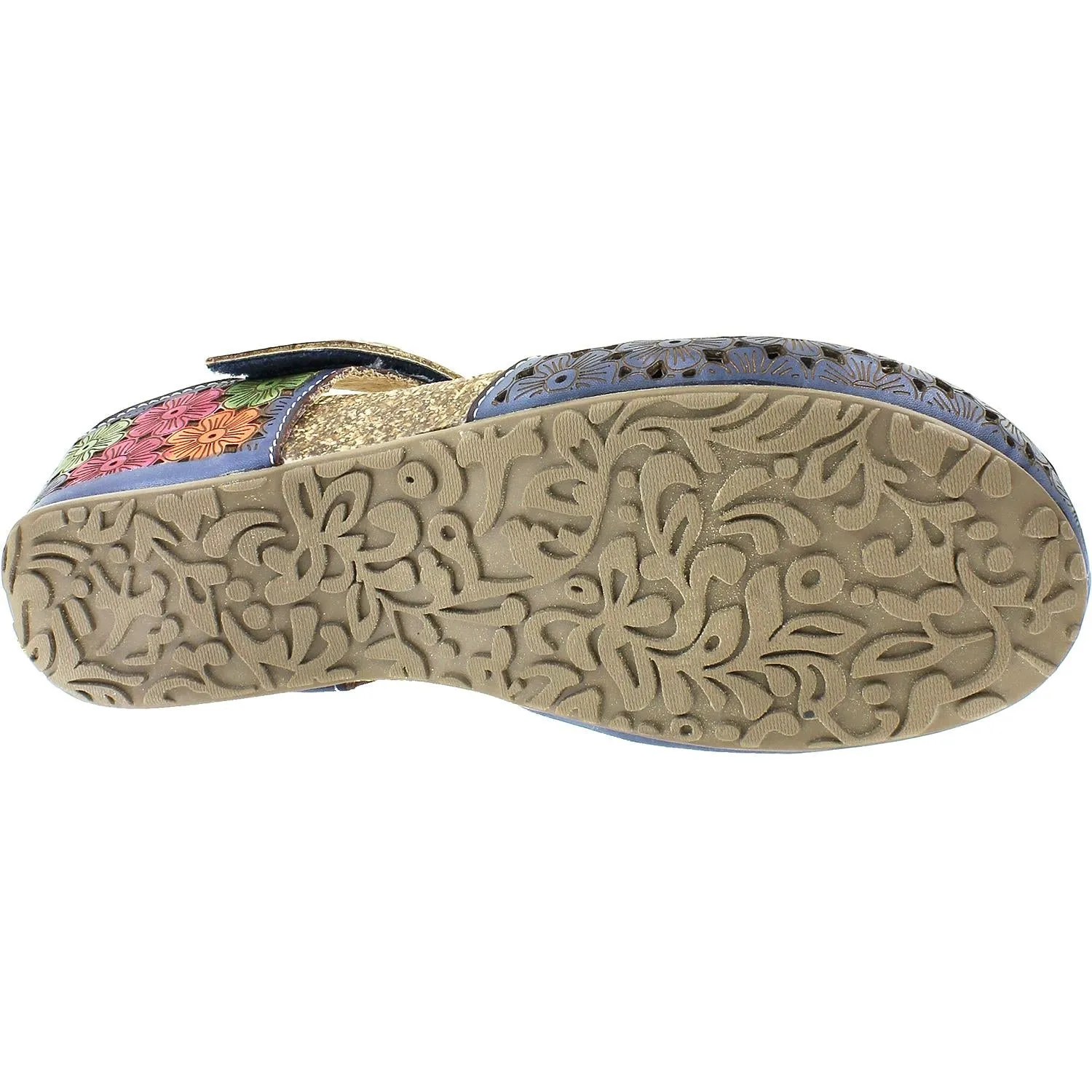 Women's Spring Step Spikey Blue Multi Leather
